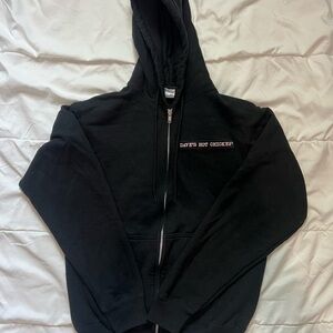 Black Zip-Up Hoodie